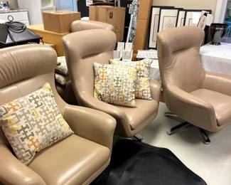 . . . brand new leather chairs