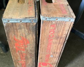 Wooden soda crates 