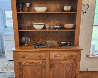 Beautiful Hutch $225
It is a 2 piece so easier to move. 