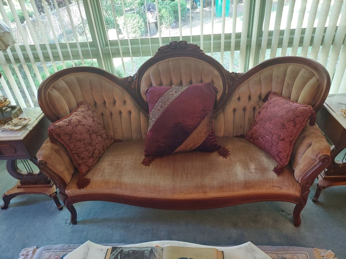 Victorian parlor couch