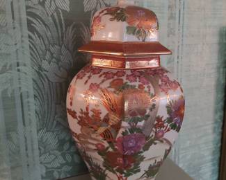 hand-painted urn