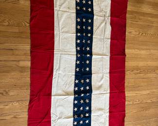 Antique stars and striped bunting