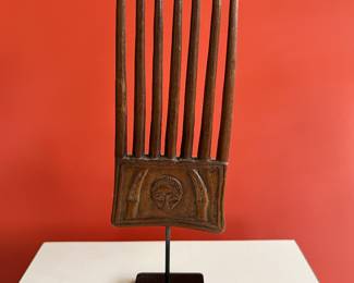 Antique hair comb from Baule, Africa