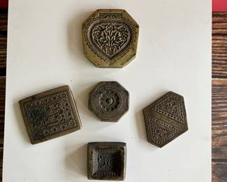 19th century jewelry molds for pendants and brooches