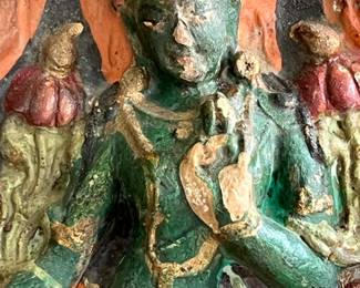 19th century glazed terracotta Tara Buddha, Nepal