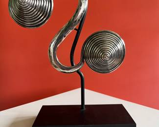 Hmong Miao ceremonial headdress ornament, silver