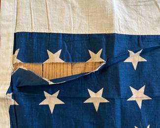 Antique stars and striped bunting