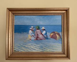 Signed painting, after Winslow Homer