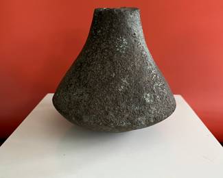 Antique Hawaiian stone basalt poi pounder