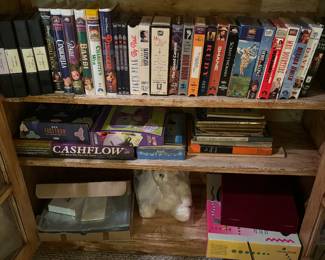 CD's, VHS, DVD's . Games, Children Books, Novels, History Novels etc.