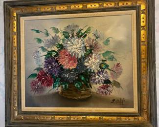 Wonderful framed Still Life - with a signature