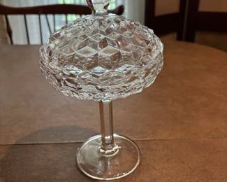 Fostoria stemmed candy dish.