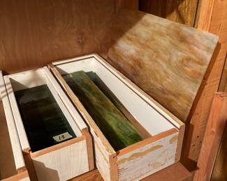 Stain Glass sections - originally for a window yet to be built.