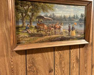 "Waiting for the Ferry" Framed