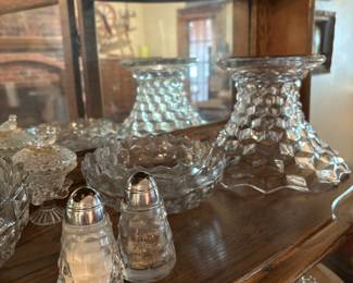 Fostoria salt and pepper
