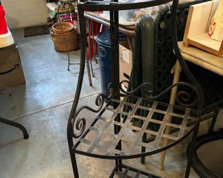 Corner iron metal plant stand