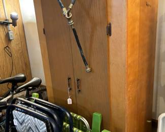 Folding Chairs, Wood  Garage Storage Cabinet