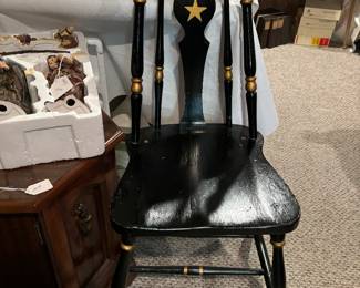 2 Tole Painted Chairs