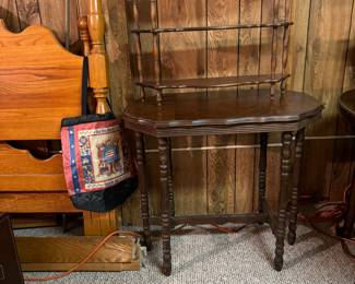 Curion Shelf and 1940's oval entry table