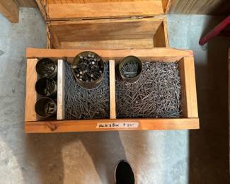 Lower level workshop....Nails to be sold with box