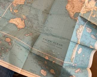 Vintage Pacific Ocean Map
