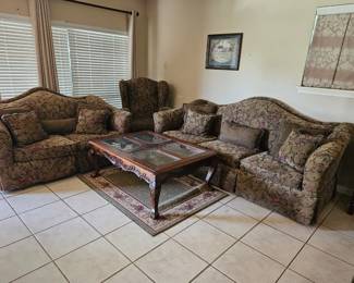 Very well made sofa, love seat and chair 