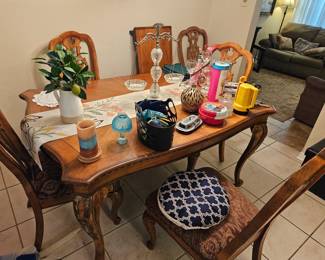 Dining table solid wood with lots of detail 