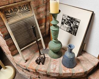 Vintage candlestick branding iron.