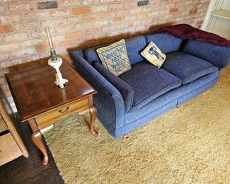 Sofas, love seats and end tables. 