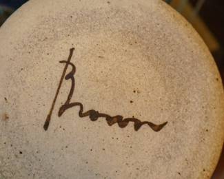 Signed art pottery