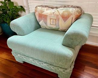 Teal Oversized Arm Chair