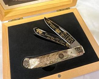 HEN AND ROOSTER ANNIVERSARY KNIFE