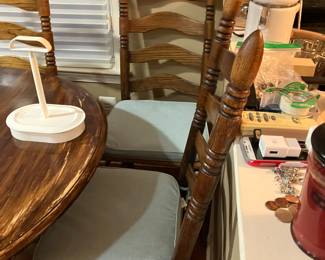 Kitchen table with six chairs 