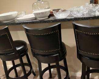 Black Bar stools 