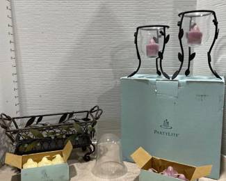 PartyLite Candle holders and candles