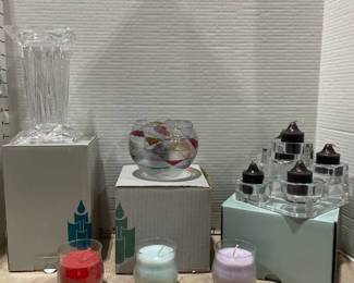PartyLite Candle holders and candles