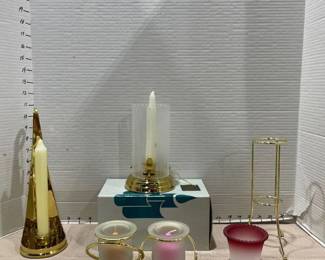 PartyLite Candle holders and candles