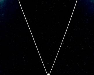 10K gold necklace with diamond pendant