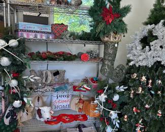 Christmas and other Holiday Decor, stockings, ornaments and Tree 