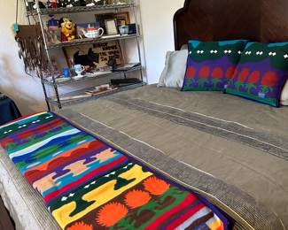 Pendleton Wool Blanket and Pillows in mint condition.  Many vintage collectibles and decor! 