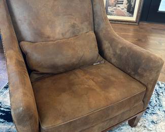 Suede Arm chair