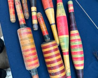Vintage Indian Chapati rolling pins
