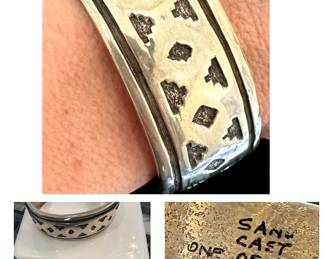 Silver cuff bracelet