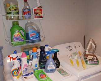 More Cleaning Supplies! Washer and Dryer are NOT For Sale