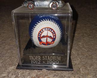 Hot Wheels Redline Porshce Car and Tiger Stadium Limited Edition Ball