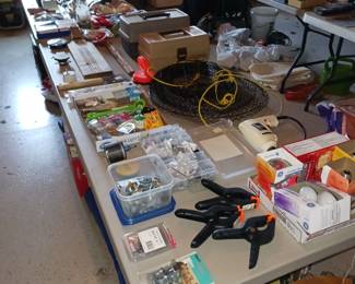 A Few Fishing Items (NO Fishing Lures), and Miscellaneous Garage Items
