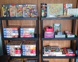 Various White Mountain Puzzles and Board Games