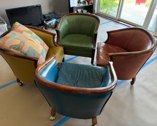 Club chairs and table 