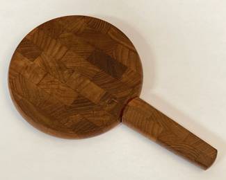 Lot 9963 MCM Dansk Wooden Cheese Board with Knife