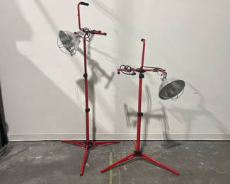 Lot 9967 Pair of Craftsman Adjustable Work Light Stands